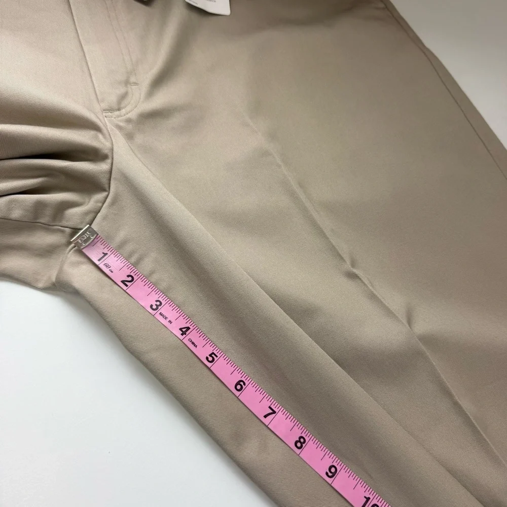 LL Bean Wrinkle Free Dress Chino Pants 38 x 29.5 Beige Khaki 262555 NWT